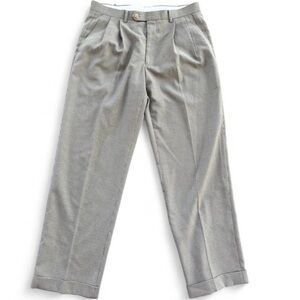Ralph Lauren Men's Light Gray Plaid Dress Pants